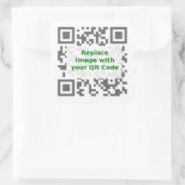 Sticker Carré Code d'analyse QR - Promouvoir votre message parto (Sac)