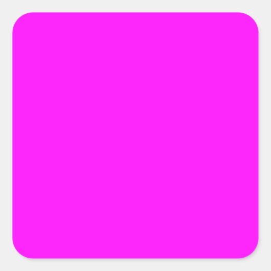Sticker Carré Code hexadécimal rose néon FF00FF (Devant)