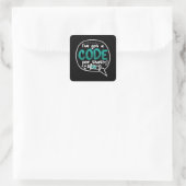 Sticker Carré Code Médicale J'ai un code pour ce code ICD (Sac)