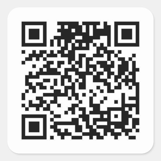 Sticker Carré Code QR (Devant)