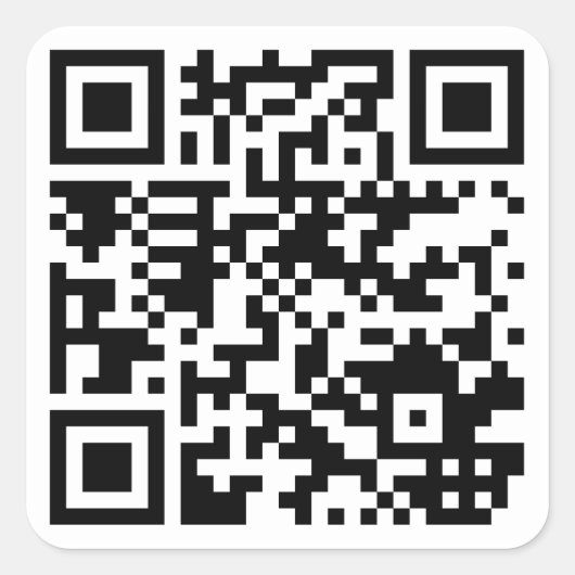 Sticker Carré Code QR (Devant)