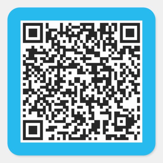Sticker Carré Code QR (Devant)