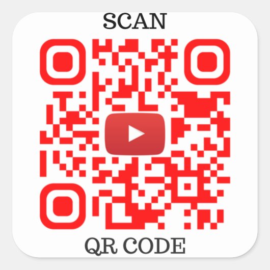 Sticker Carré Code QR (Devant)