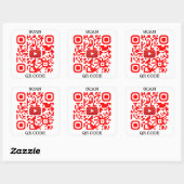 Sticker Carré Code QR (Feuille)