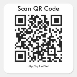 Sticker Carré Code QR