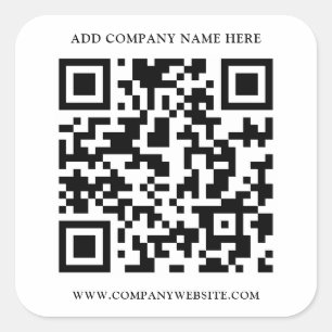 STICKER CARRÉ CODE QR