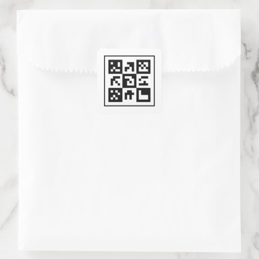 Sticker Carré code qr (Sac)
