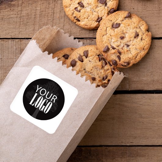 Sticker Carré Code QR Ajouter votre logo