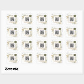 Sticker Carré Code QR - Code QR personnalisé (Feuille)