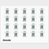 Sticker Carré Code QR de critiques Trustpilot Évaluez mon entrep (Feuille)