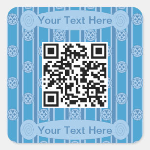 Sticker Carré Code QR de la puce de poker amusante et fantaisist