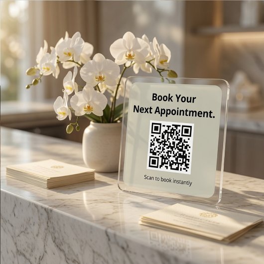 Sticker Carré Code QR de rendez-vous suivant