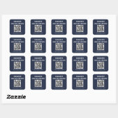 Sticker Carré Code QR de révision Google | Laissez-nous un avis (Feuille)