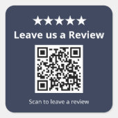 Sticker Carré Code QR de révision Google | Laissez-nous un avis (Devant)