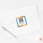Sticker Carré Code QR du lien Google Review (Enveloppe)