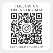 Sticker Carré Code QR Instagram (Devant)