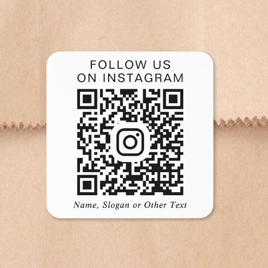 Sticker Carré Code QR Instagram