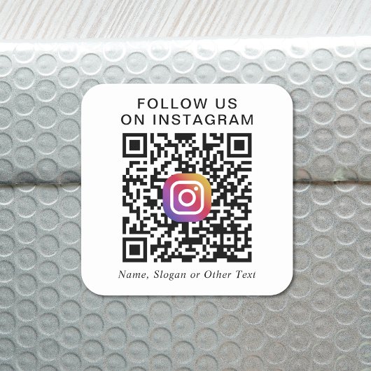 Sticker Carré Code QR Instagram promotionnel