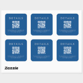 Sticker Carré Code QR Mariage Parker (Feuille)