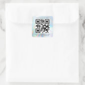 Sticker Carré Code QR moderne de entreprise sans contact (Sac)
