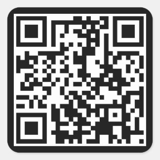 Sticker Carré code QR personnalisable