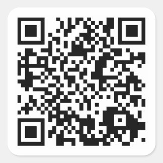 Sticker Carré code QR personnalisable