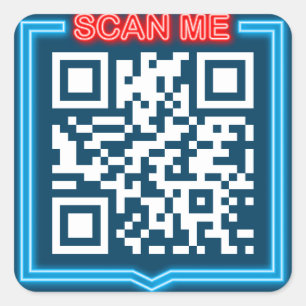 Sticker Carré Code QR personnalisé