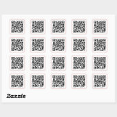 Sticker Carré Code QR personnalisé (Feuille)