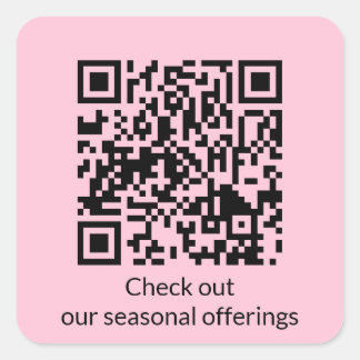 Sticker Carré Code QR personnalisé Générer l'URL