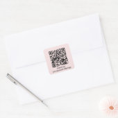 Sticker Carré Code QR personnalisé Générer l'URL (Enveloppe)