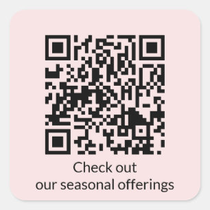 Sticker Carré Code QR personnalisé Générer l'URL