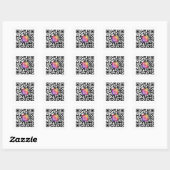 Sticker Carré Code QR personnalisé Instagram (Feuille)