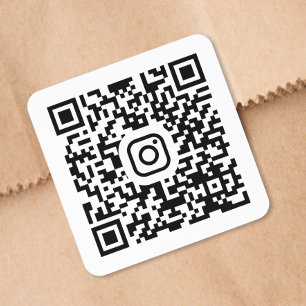 Sticker Carré Code QR personnalisé Instagram