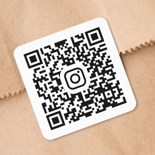 Sticker Carré Code QR personnalisé Instagram