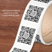 Sticker Carré Code QR personnalisé Instagram