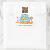 Sticker Carré Code QR personnalisé Registre des cadeaux de thème (Sac)