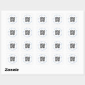 Sticker Carré Code QR pour la future mariée d'acheter une boisso (Feuille)