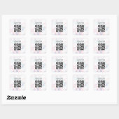 Sticker Carré Code QR pour les rendez-vous du salon de manucure (Feuille)