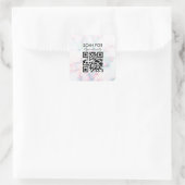 Sticker Carré Code QR pour les rendez-vous du salon de manucure (Sac)