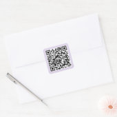 Sticker Carré Code QR pourpre (Enveloppe)