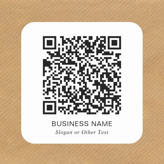 Sticker Carré Code QR promotionnel moderne