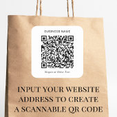 Sticker Carré Code QR promotionnel moderne