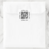 Sticker Carré Code QR Rick Roll to numéro de téléphone (Sac)