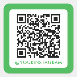 Sticker Carré code QR simple moderne des médias sociaux instagra