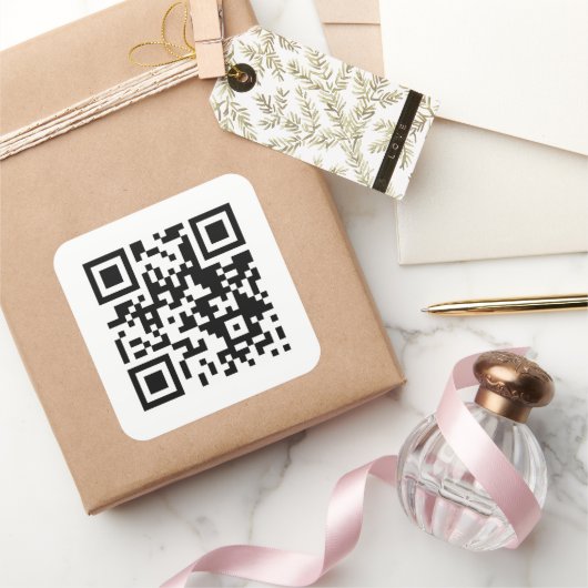 Sticker Carré Code QR Smart Inventory Scanner Code-barres (Cadeaux)
