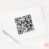 Sticker Carré Code QR Smart Inventory Scanner Code-barres (Enveloppe)