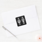 Sticker Carré codeur fille et garçon (Enveloppe)
