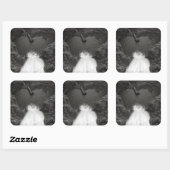 Sticker Carré Coeur (Feuille)