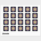 Sticker Carré Coeur (Feuille)