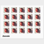Sticker Carré Coeur Apple (Feuille)